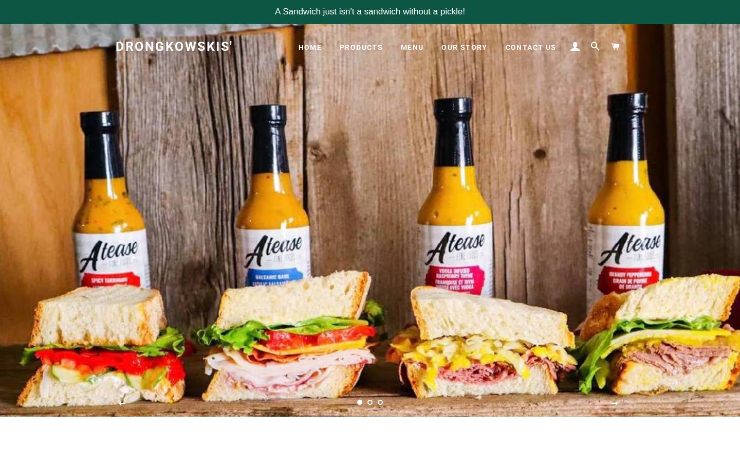 drongkowskis.com homepage screenshot