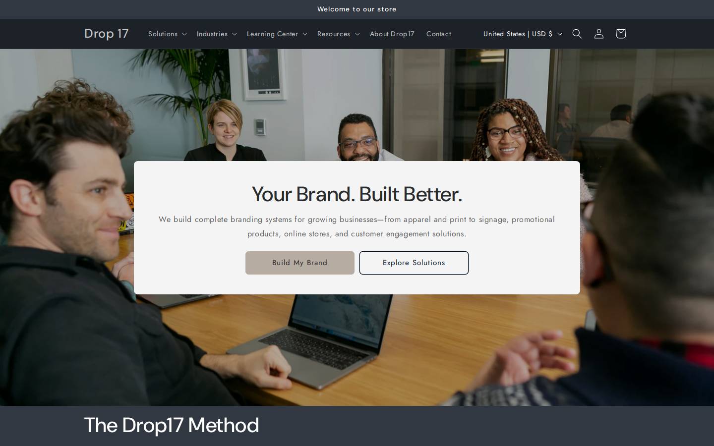 drop17.com homepage screenshot