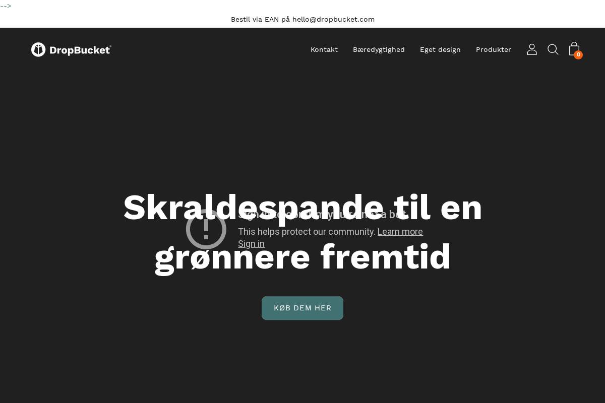 dropbucket.com homepage screenshot