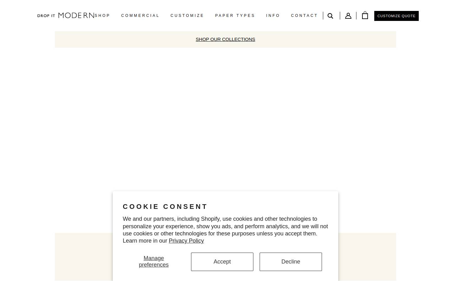 dropitmodern.com homepage screenshot
