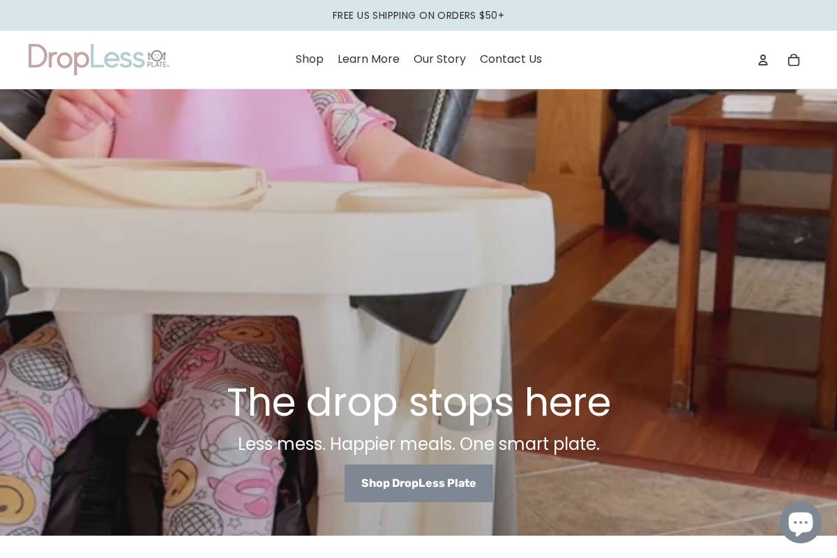 droplessplate.com homepage screenshot