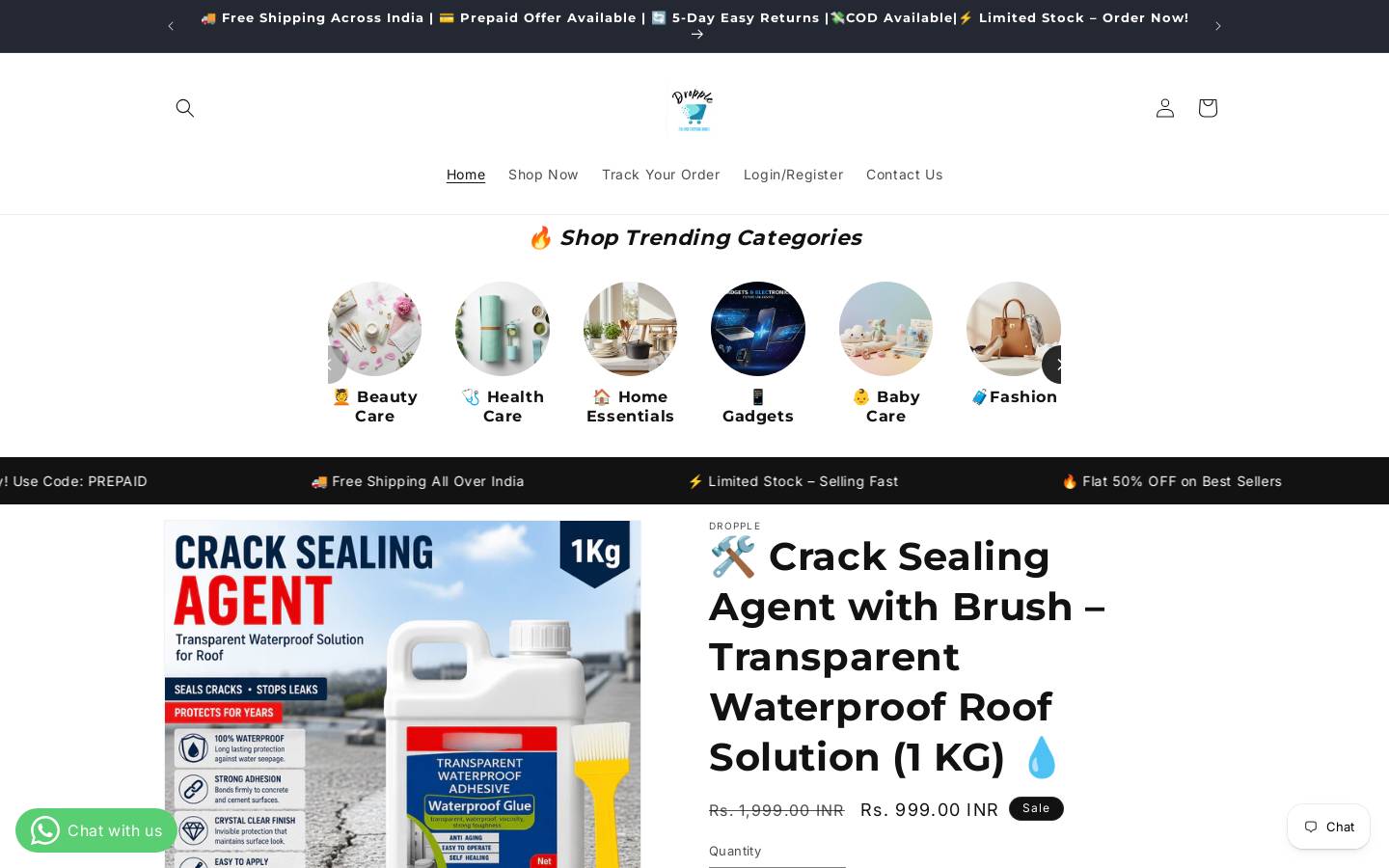 dropple.in homepage screenshot