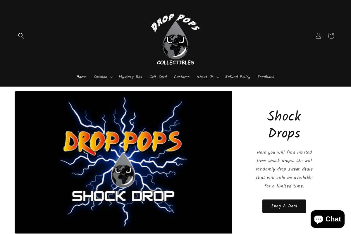 droppops.net homepage screenshot