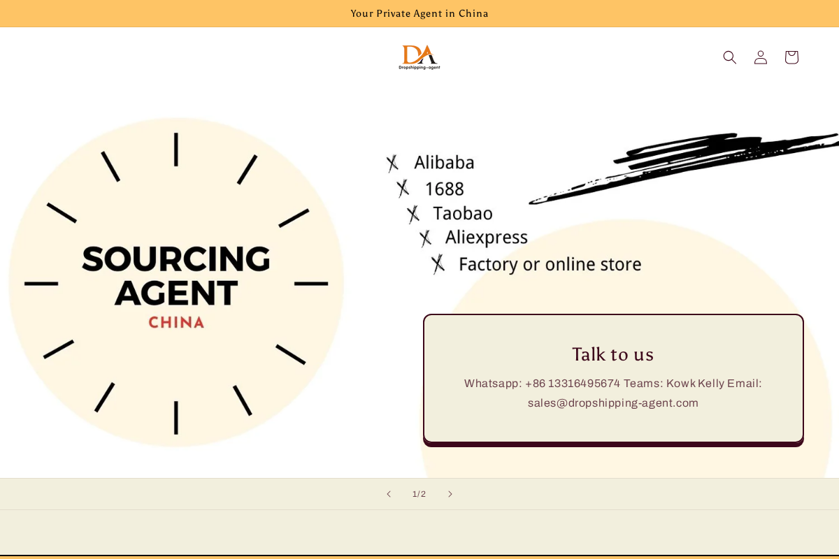 dropshipping-agent homepage screenshot
