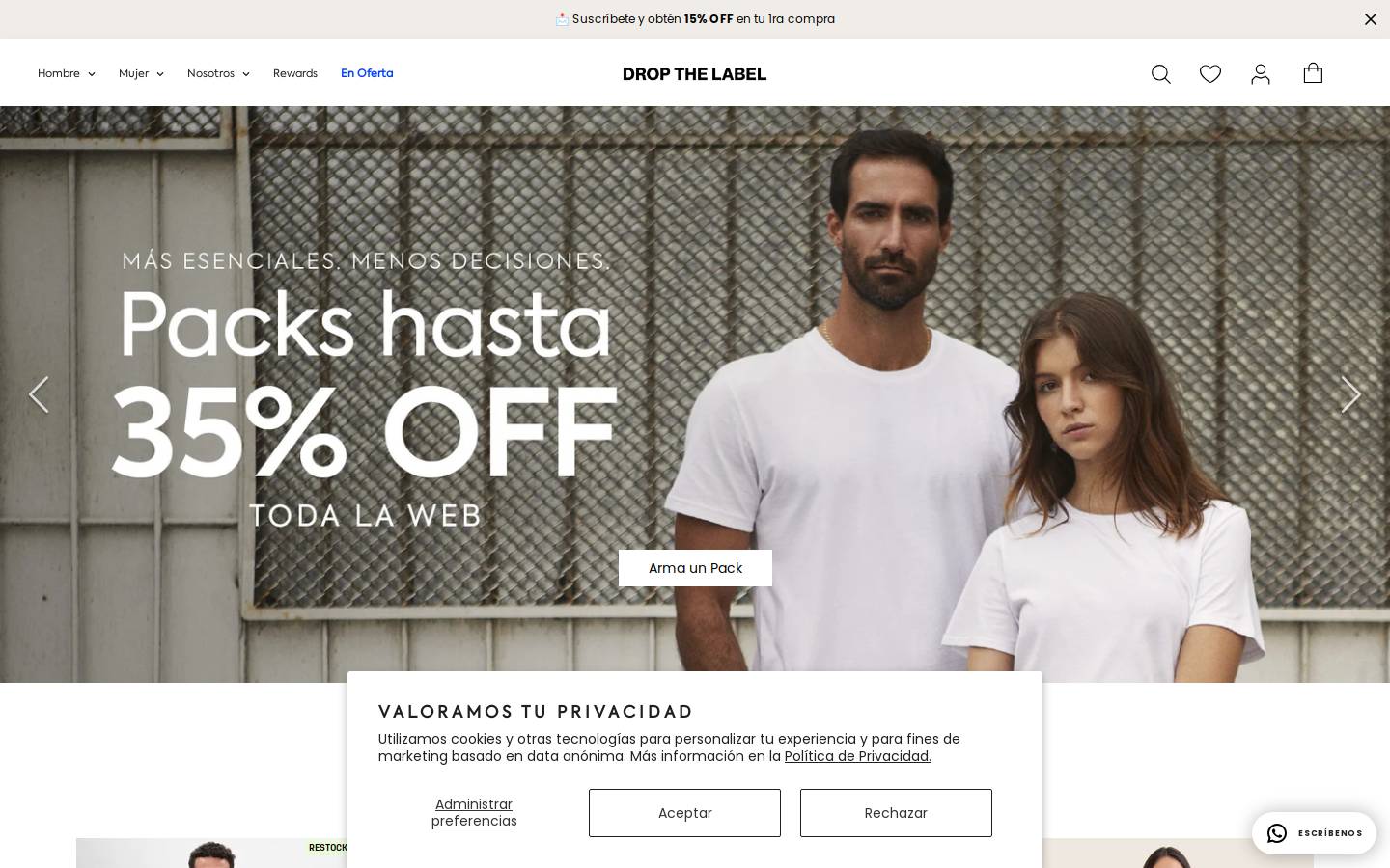 dropthelabel.pe homepage screenshot