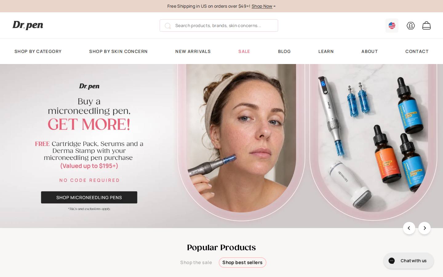 Drpen homepage screenshot