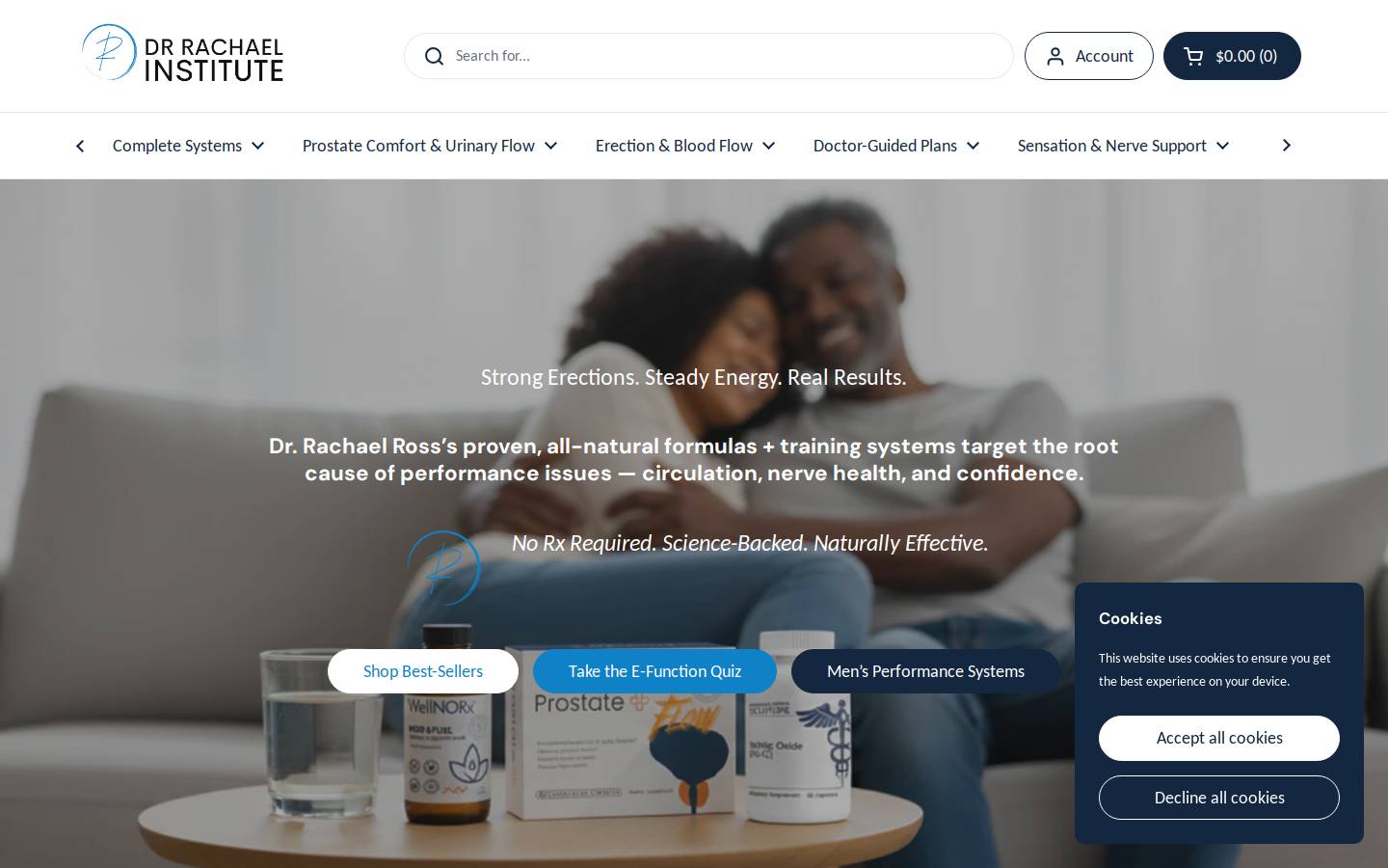 drrachaelinstitute.com homepage screenshot