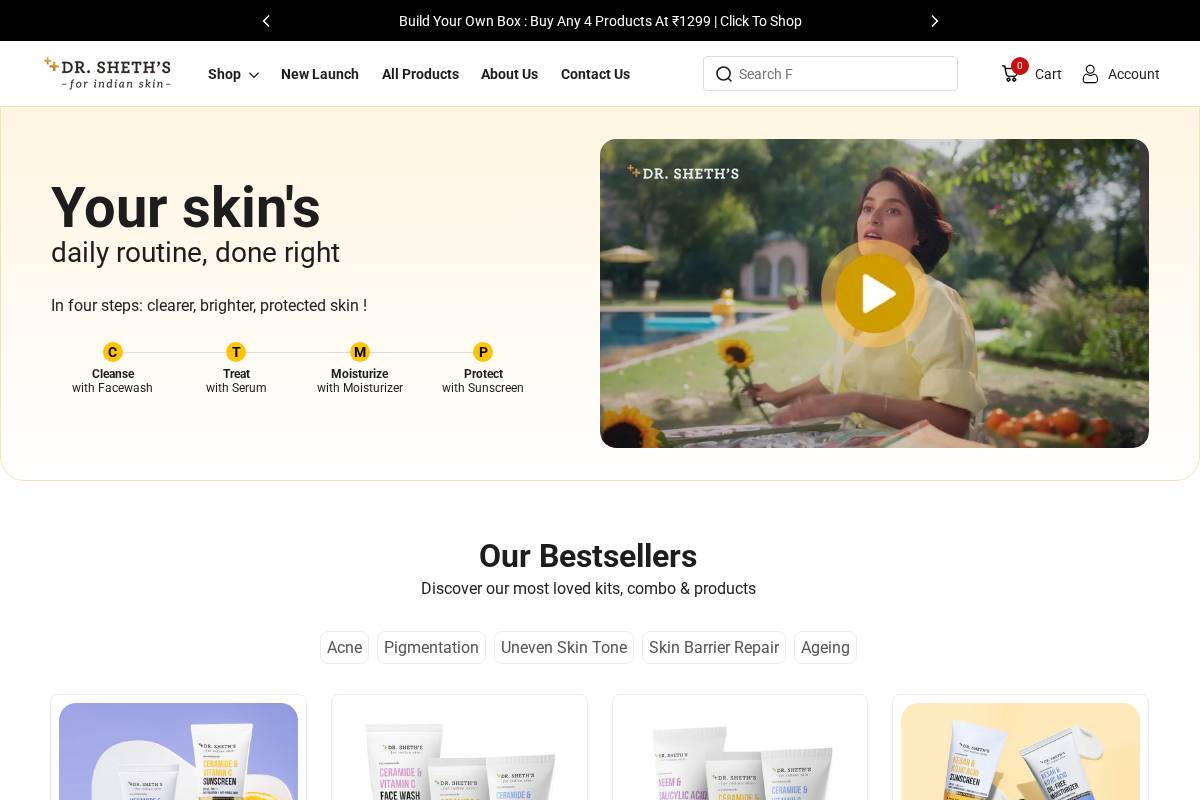 drsheths.com homepage screenshot