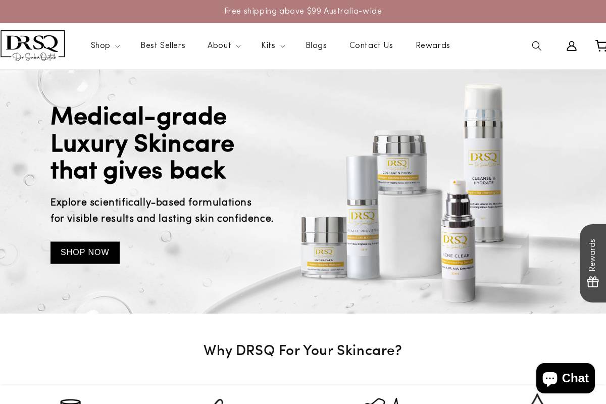 drsq.com.au homepage screenshot