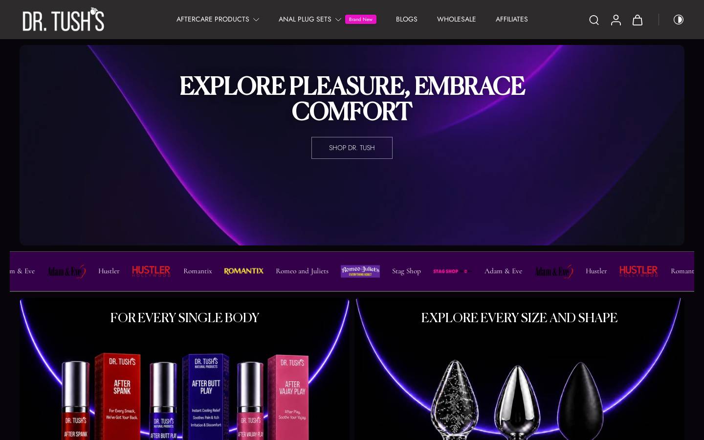 drtushproducts.com homepage screenshot