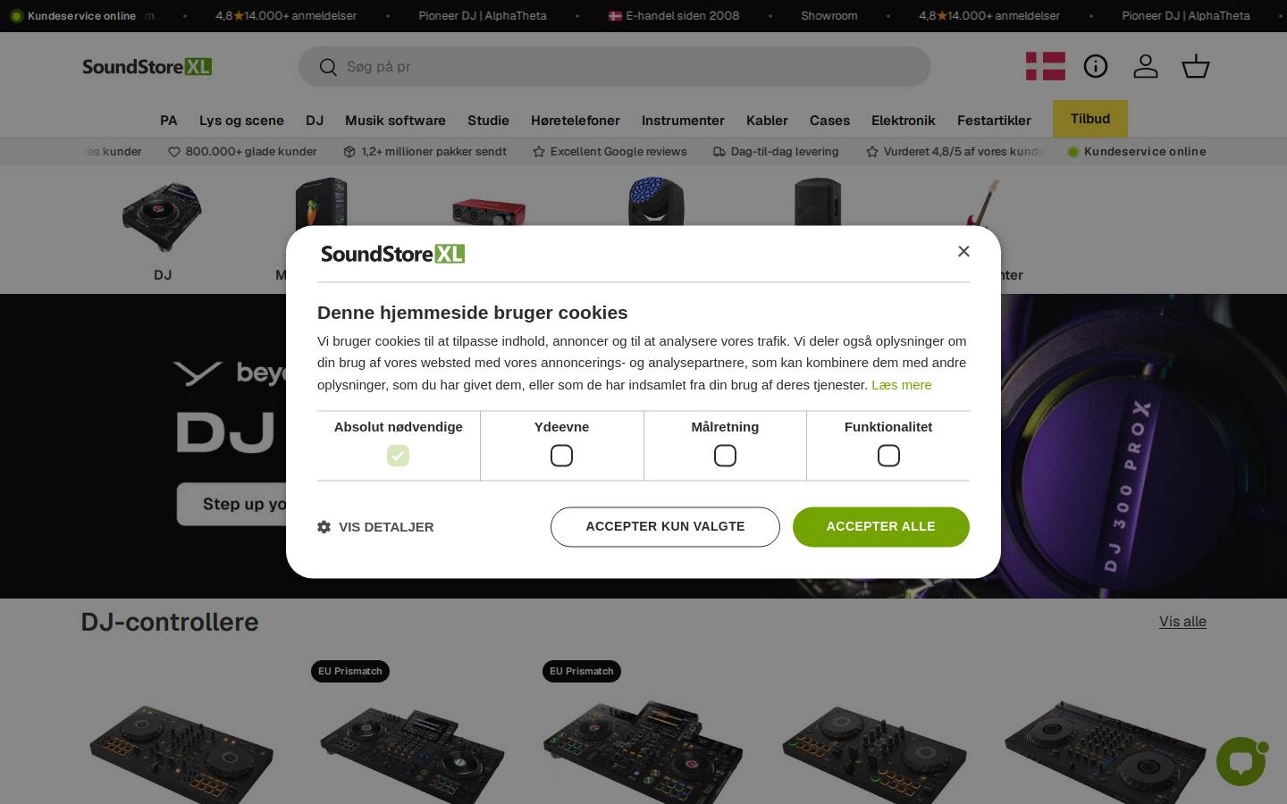 DrumCity.dk homepage screenshot