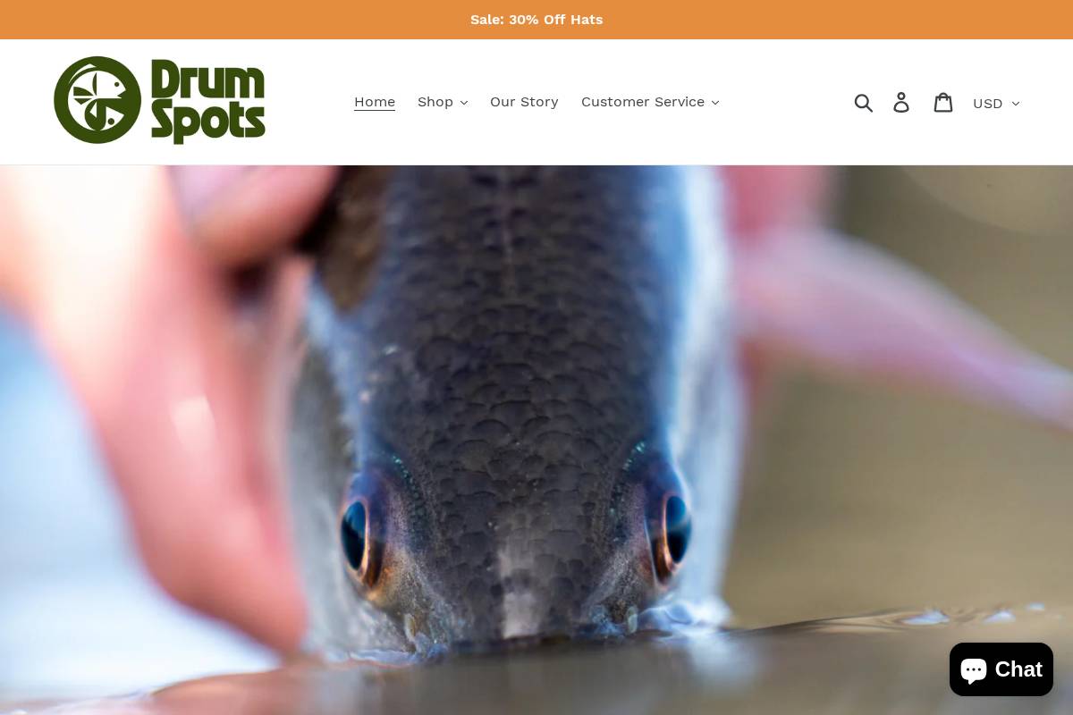 drumspots.com homepage screenshot