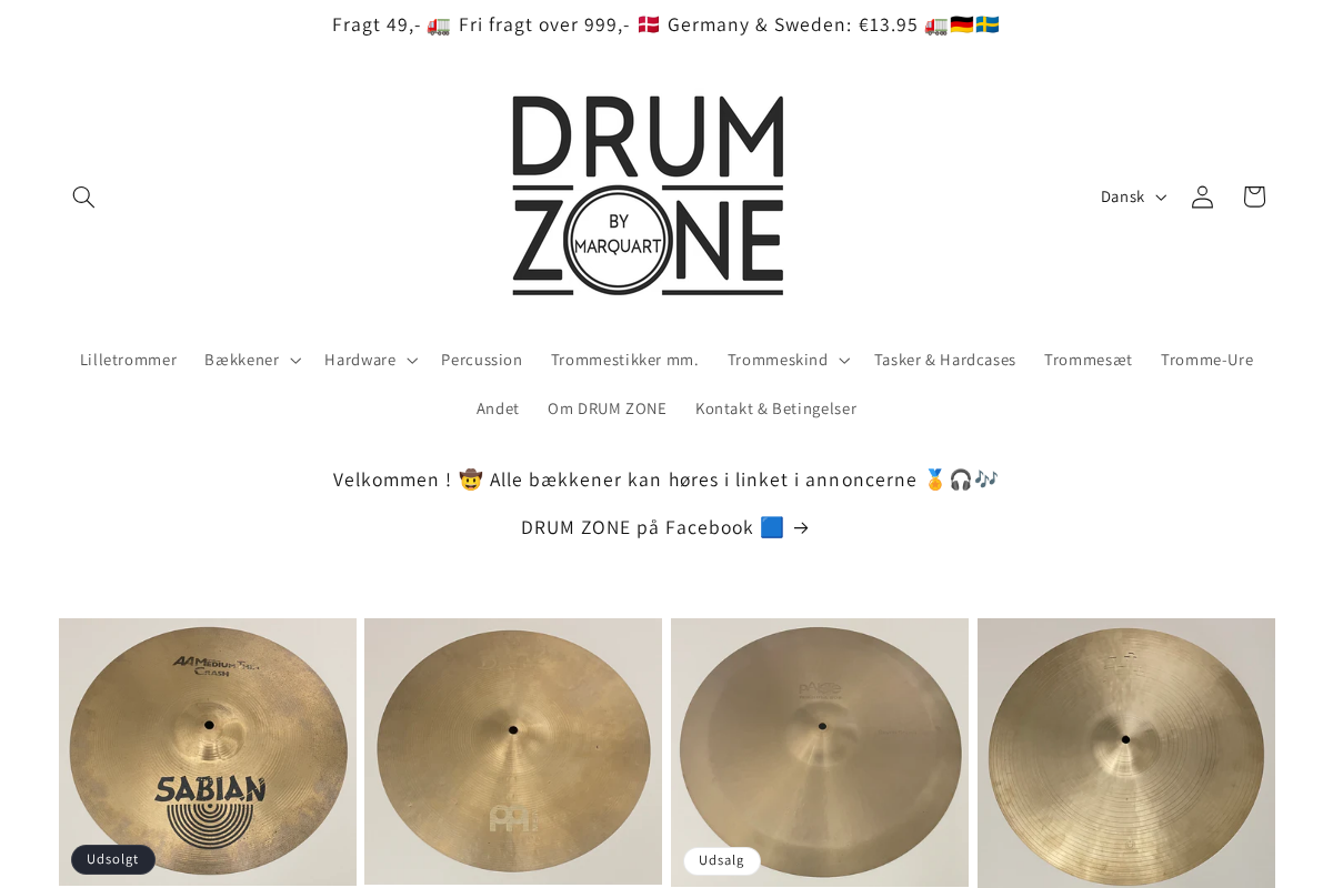 drumzone.dk homepage screenshot
