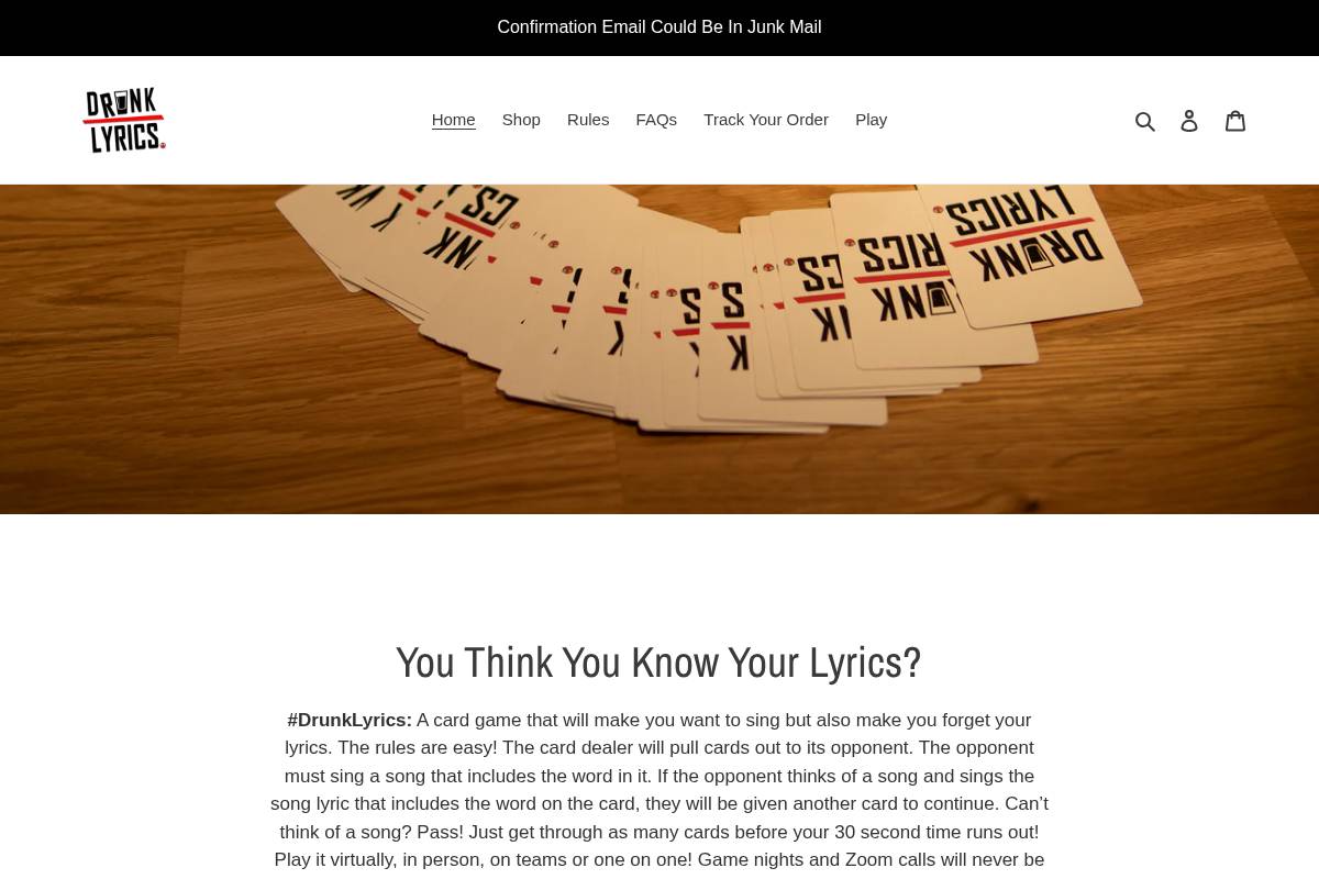 drunklyrics.com homepage screenshot