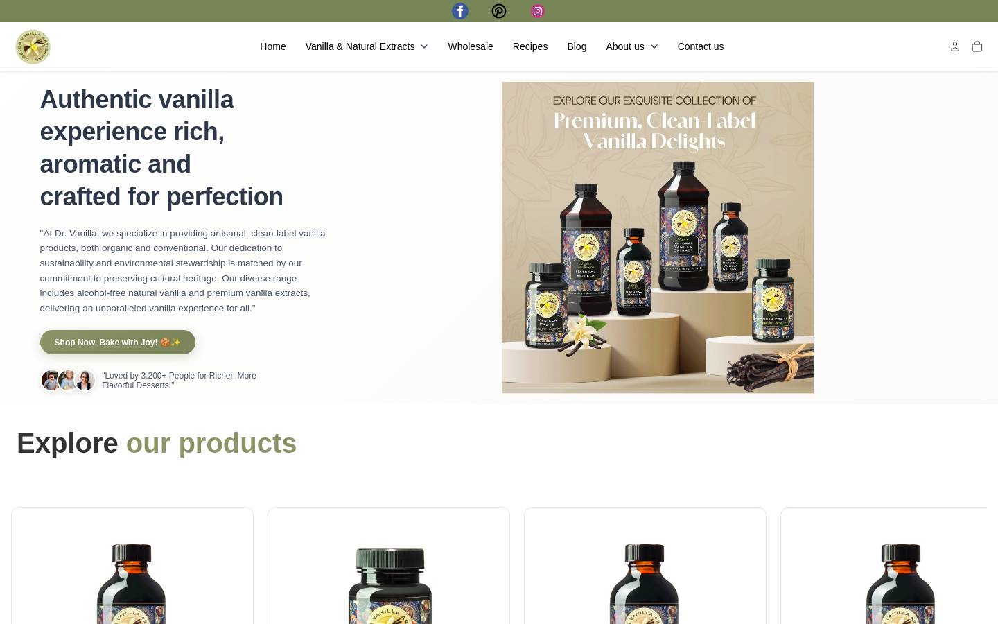 drvanilla.com homepage screenshot