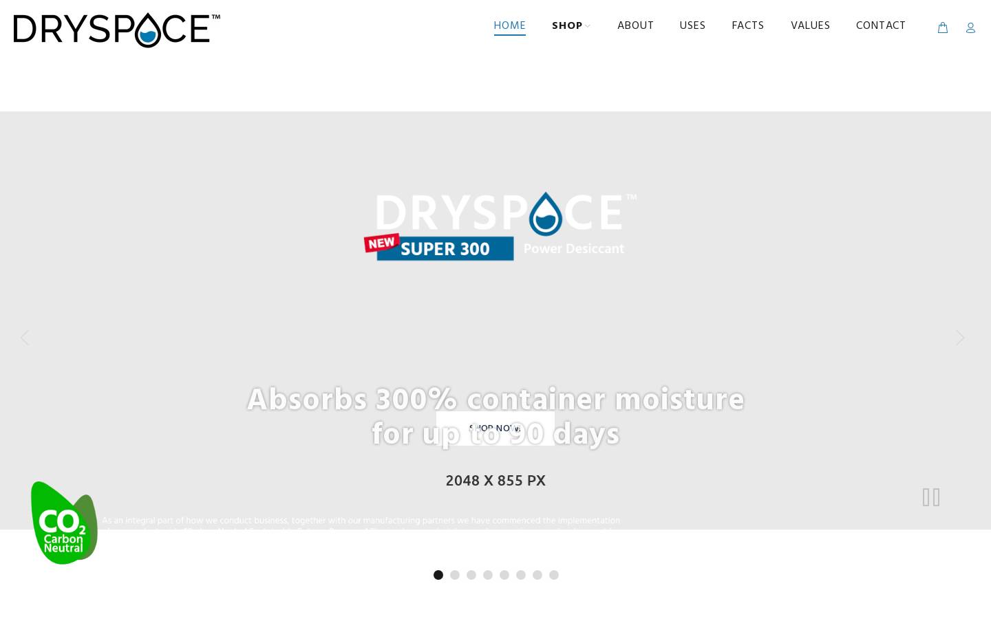 dry-space.com homepage screenshot