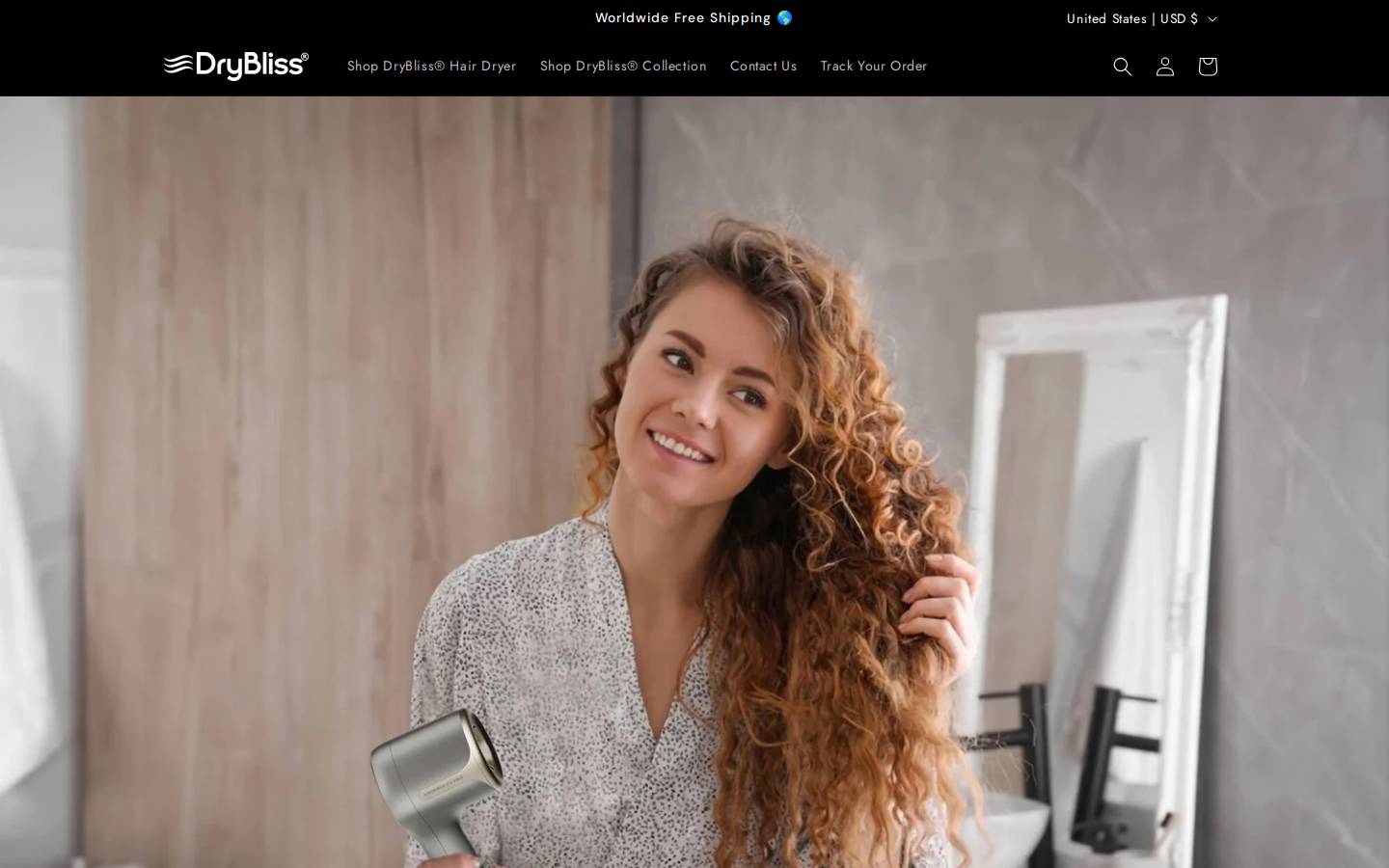 drybliss.com homepage screenshot