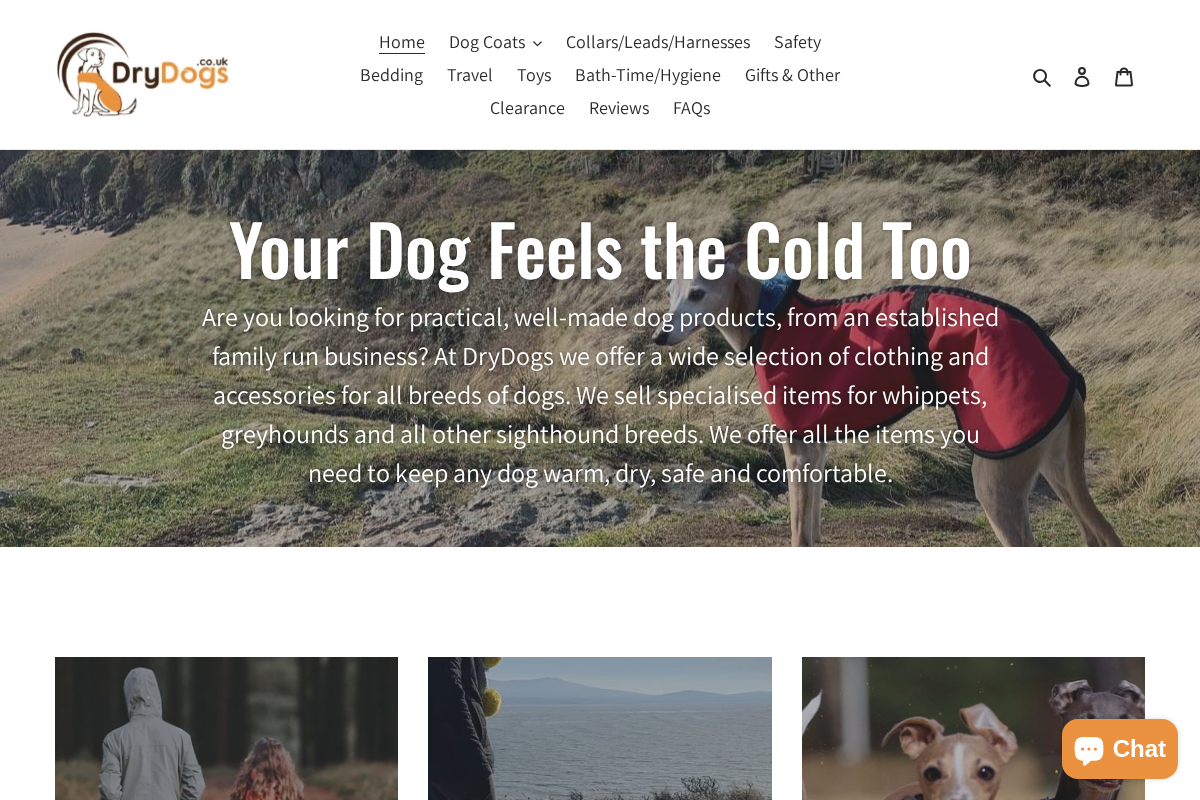 DryDogs Ltd.  homepage screenshot