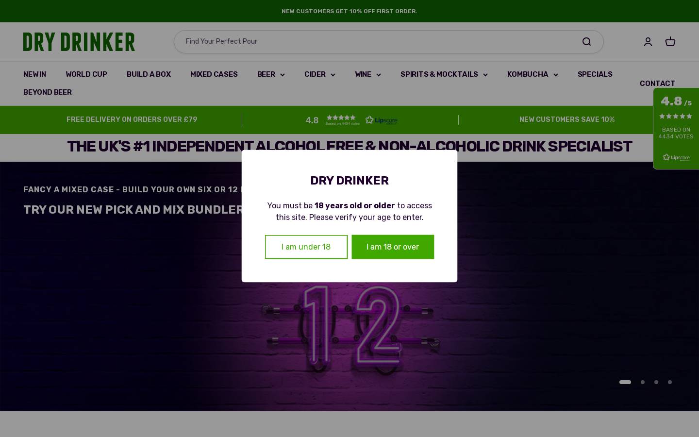 drydrinker.com homepage screenshot
