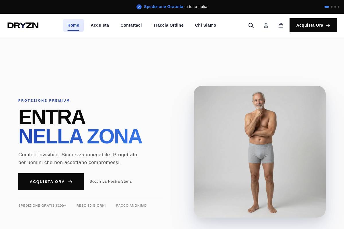 dryzn.com homepage screenshot