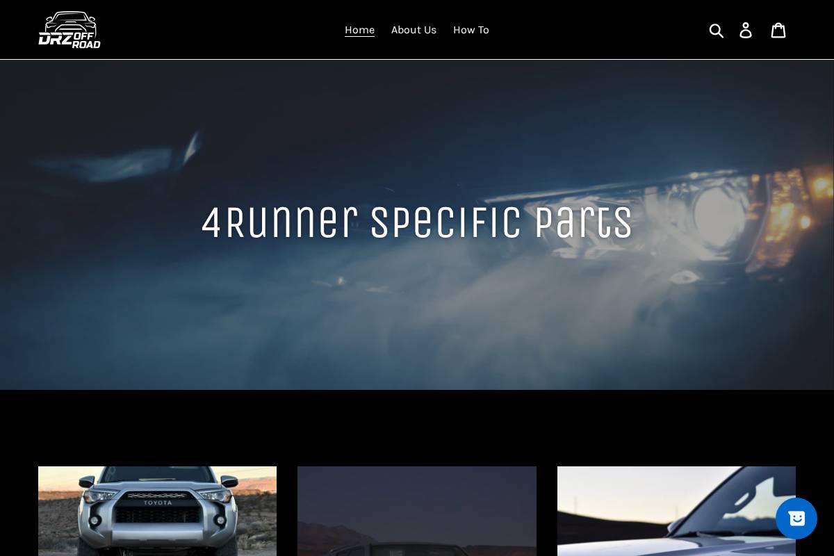 drzoffroad.com homepage screenshot