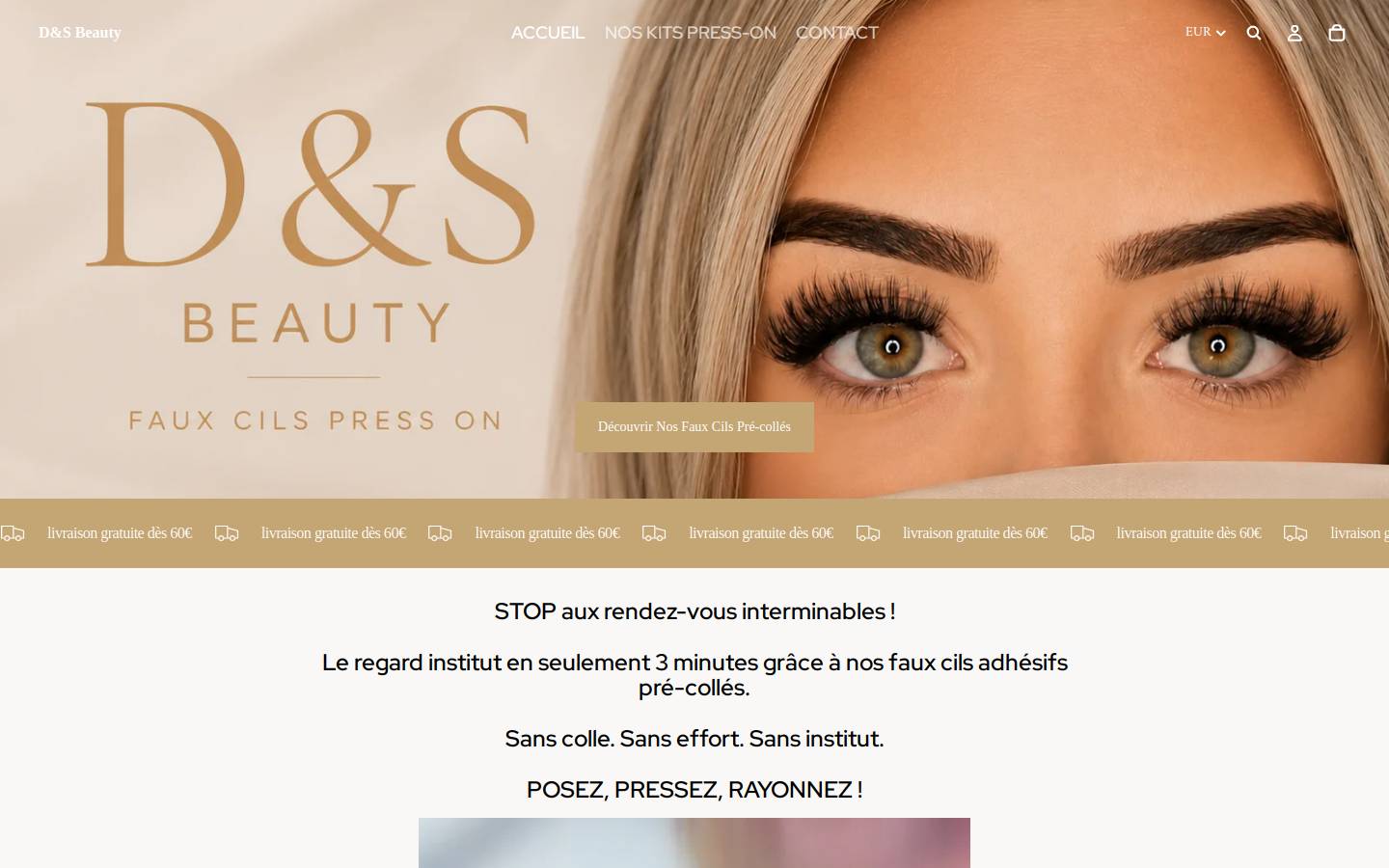 ds-beauty.fr homepage screenshot
