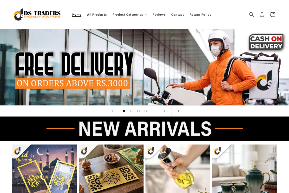 ds-traders.com homepage screenshot