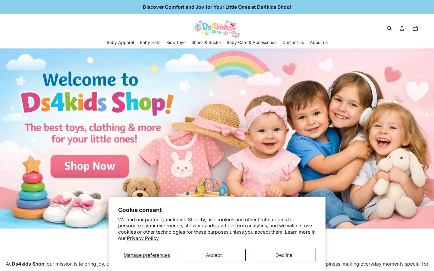 ds4kidshop.com homepage screenshot