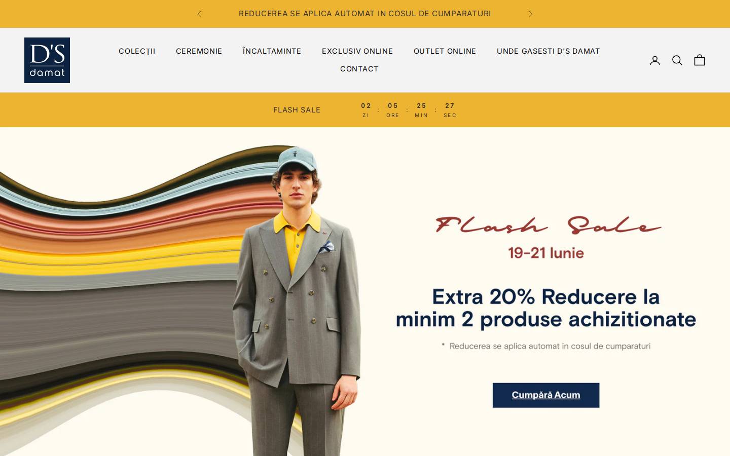 dsdamat.ro homepage screenshot