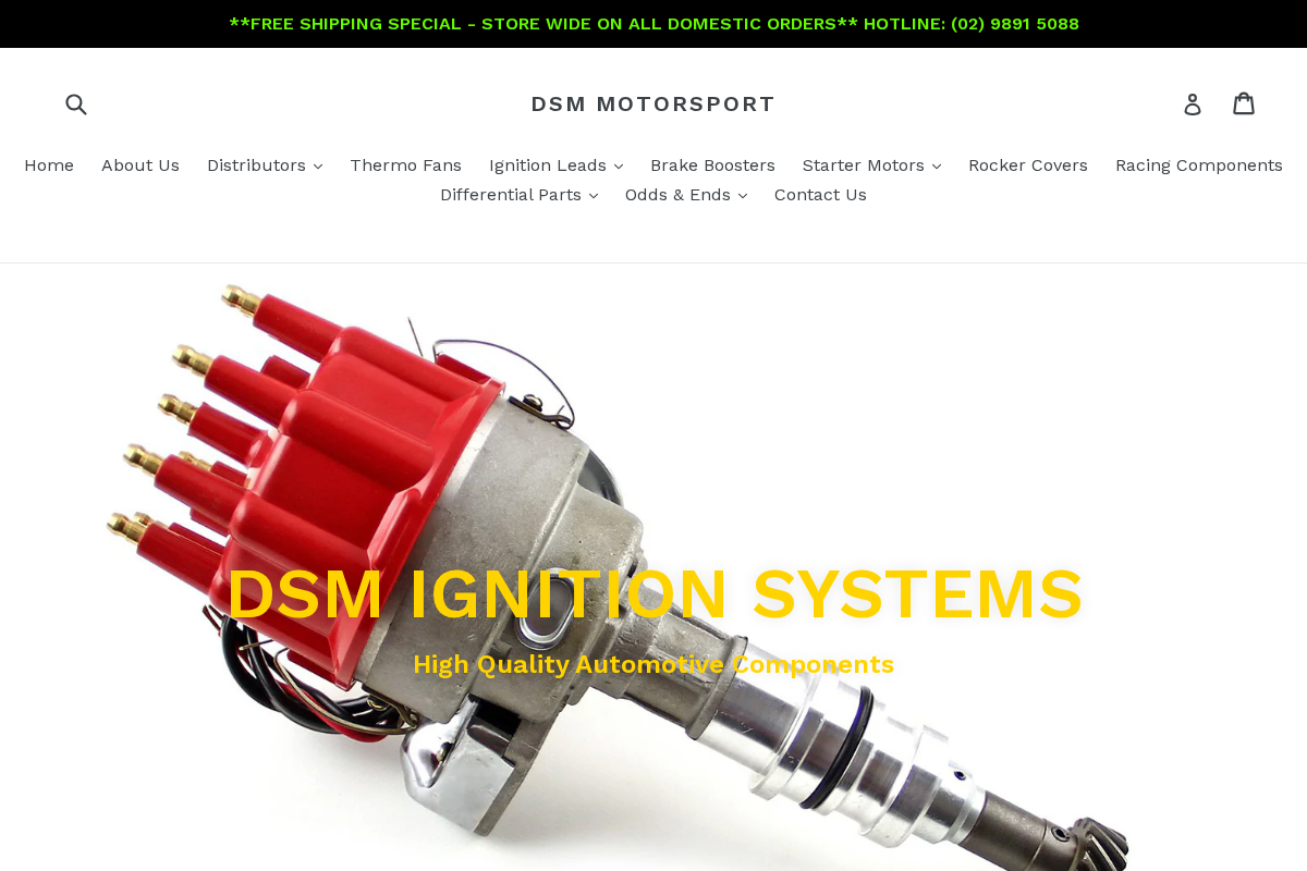 DSM Motorsport homepage screenshot