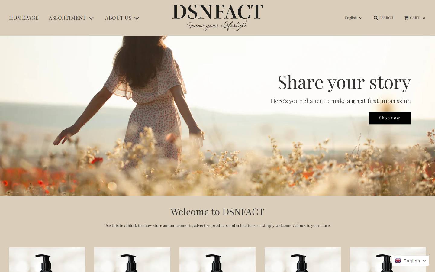 dsnfact.com homepage screenshot