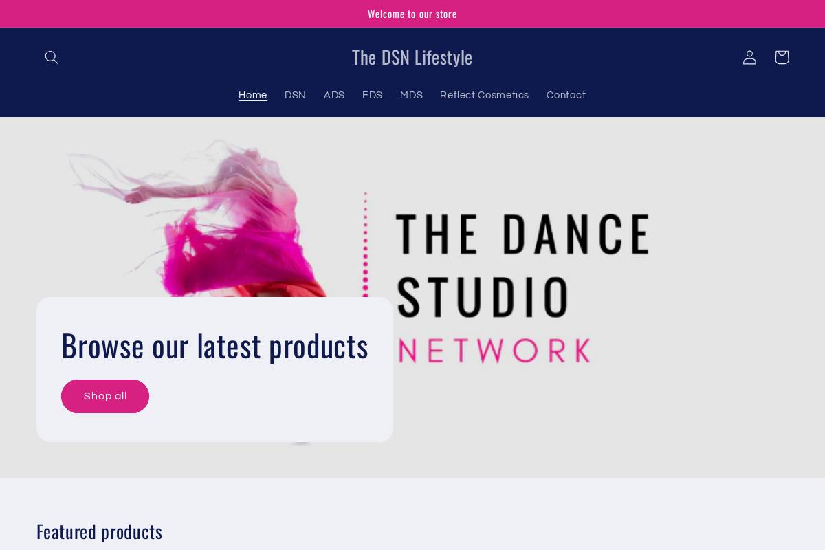 dsnlifestyle.com homepage screenshot