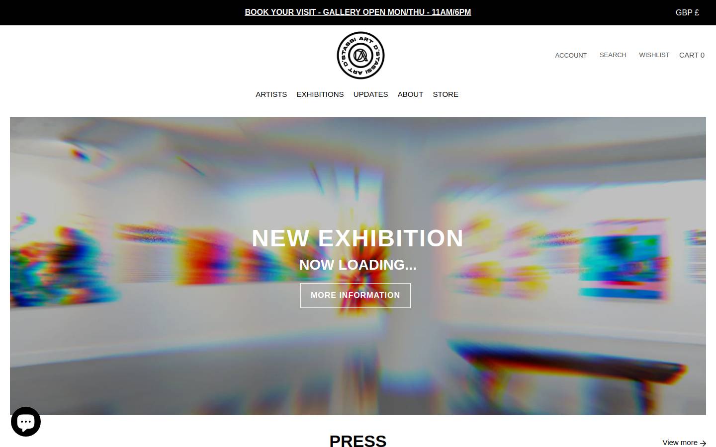 Dstassiart homepage screenshot