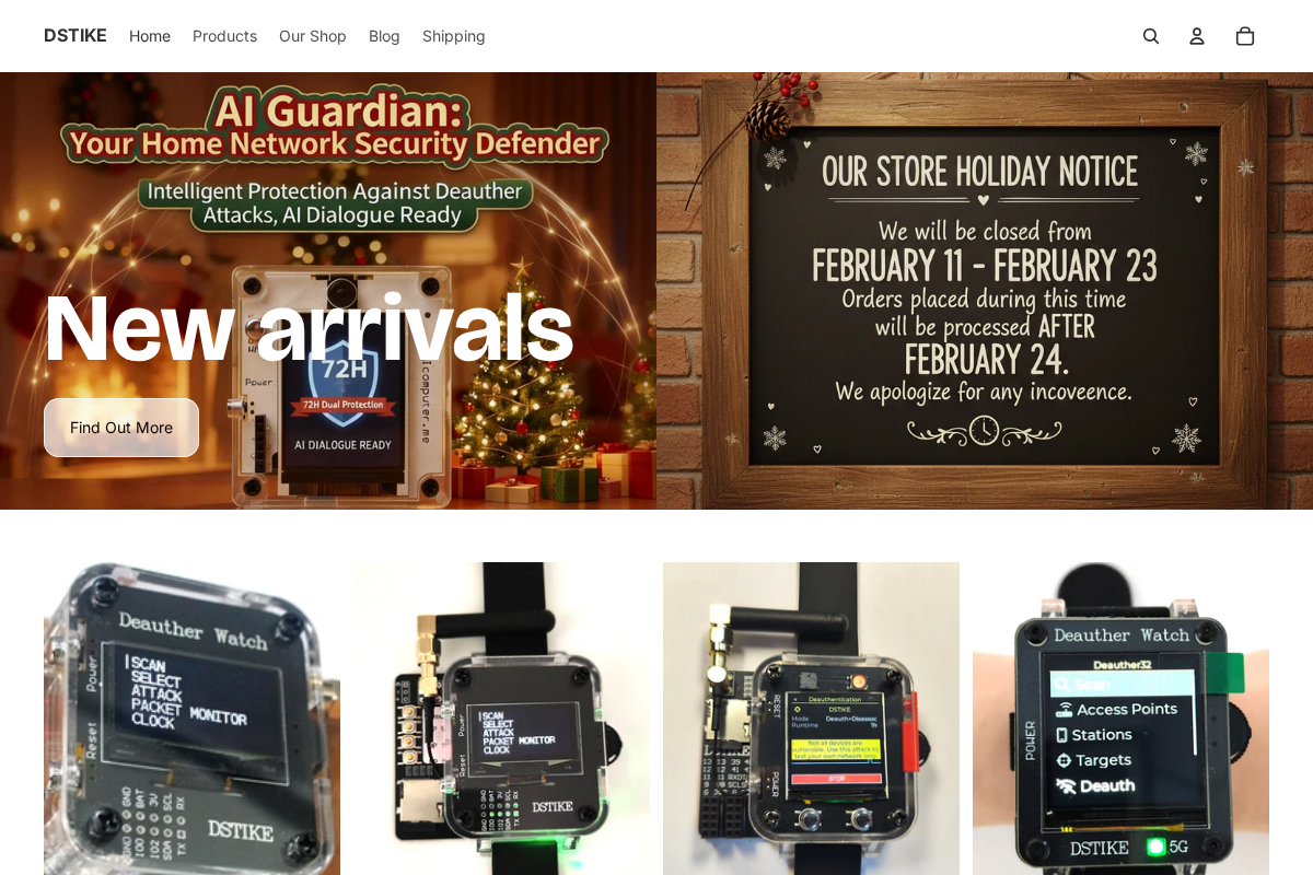 DSTIKE homepage screenshot