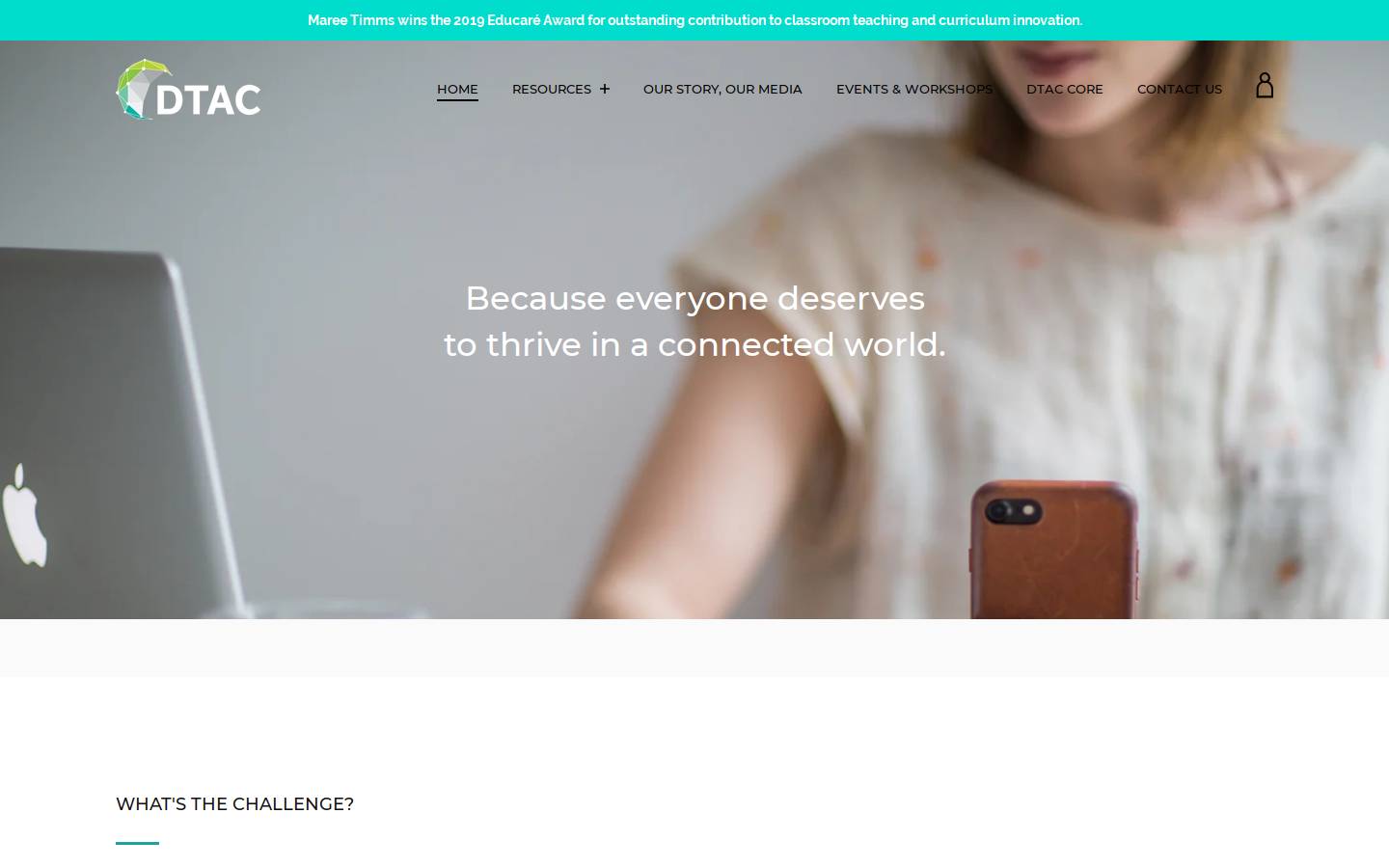 dtac.zone homepage screenshot
