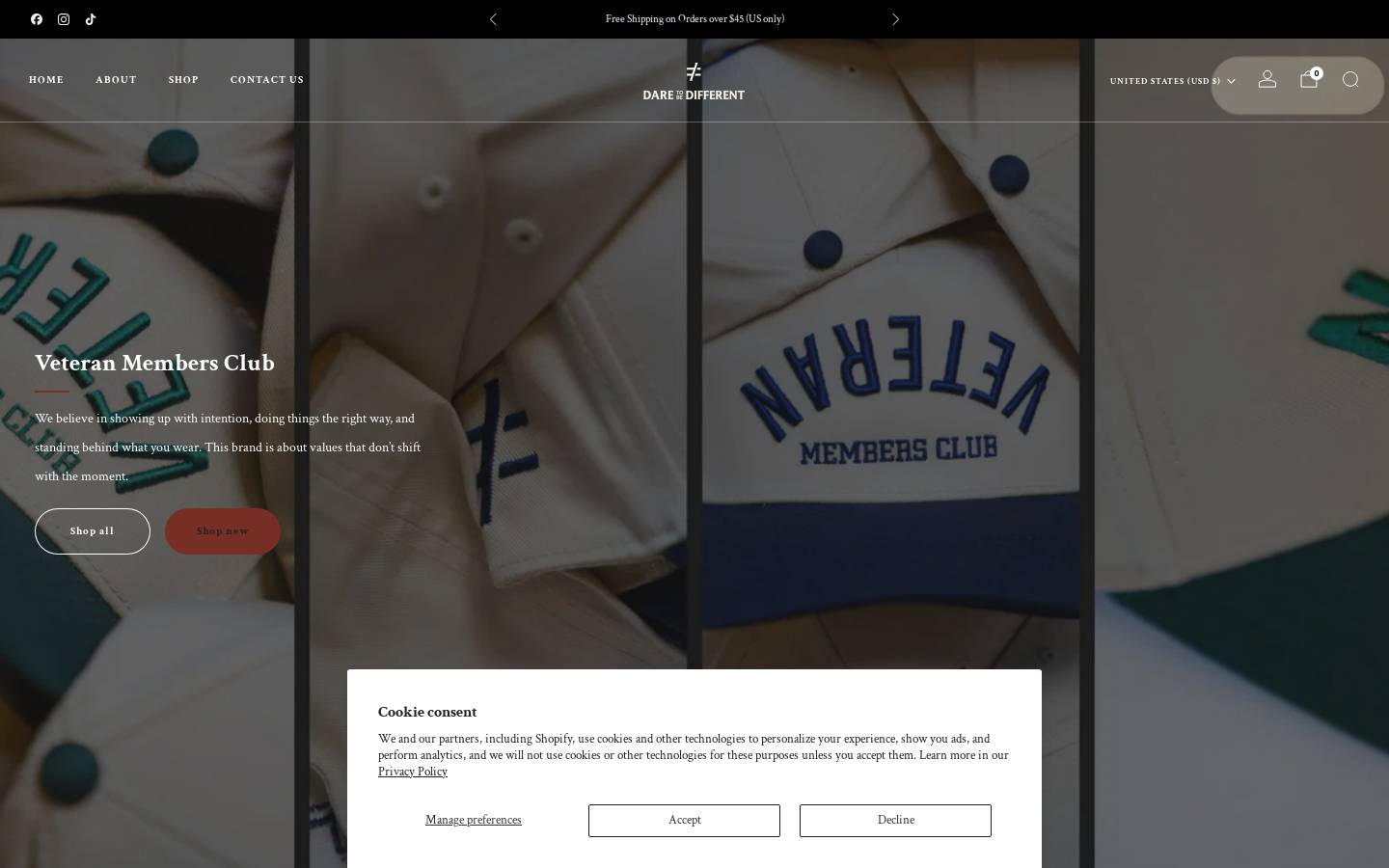Dtbd homepage screenshot