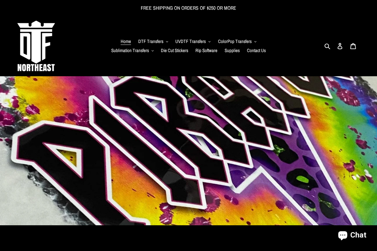 DTFNorthEast homepage screenshot