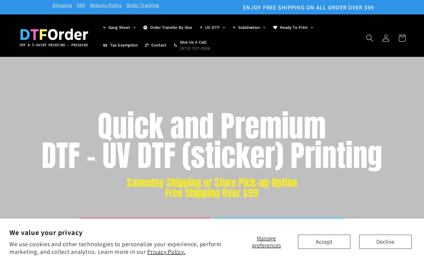 Dtforder homepage screenshot