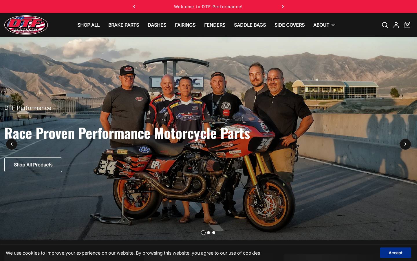 dtfperformance.com homepage screenshot