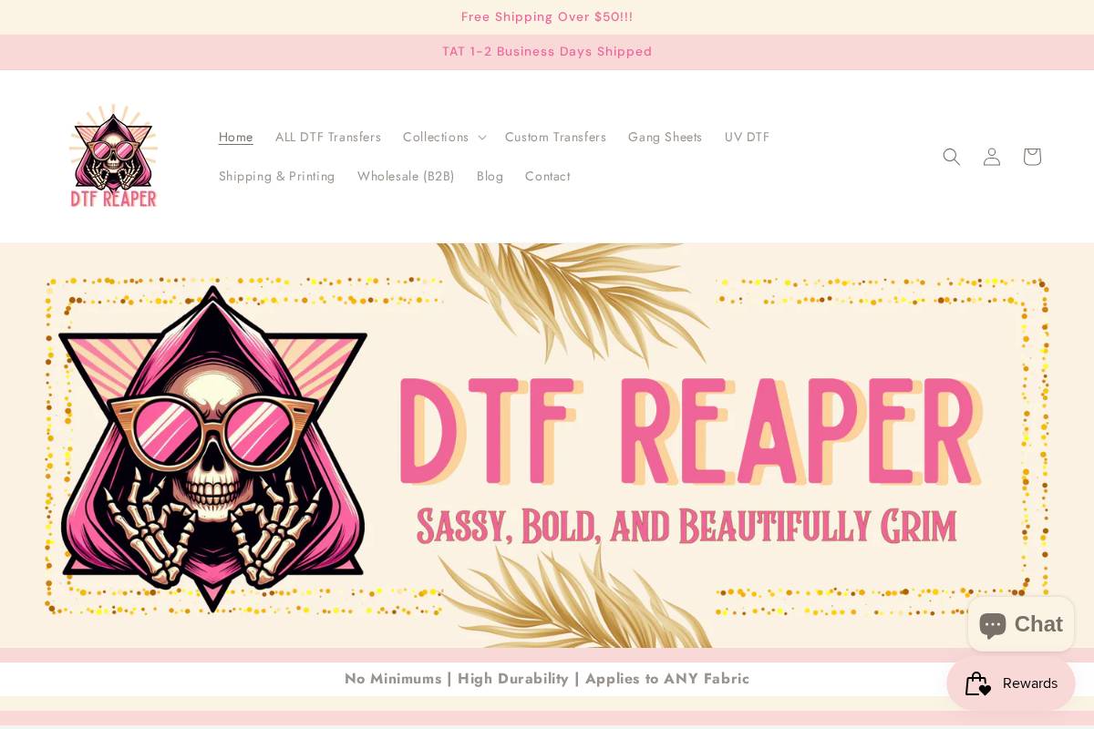 dtfreaper.com homepage screenshot