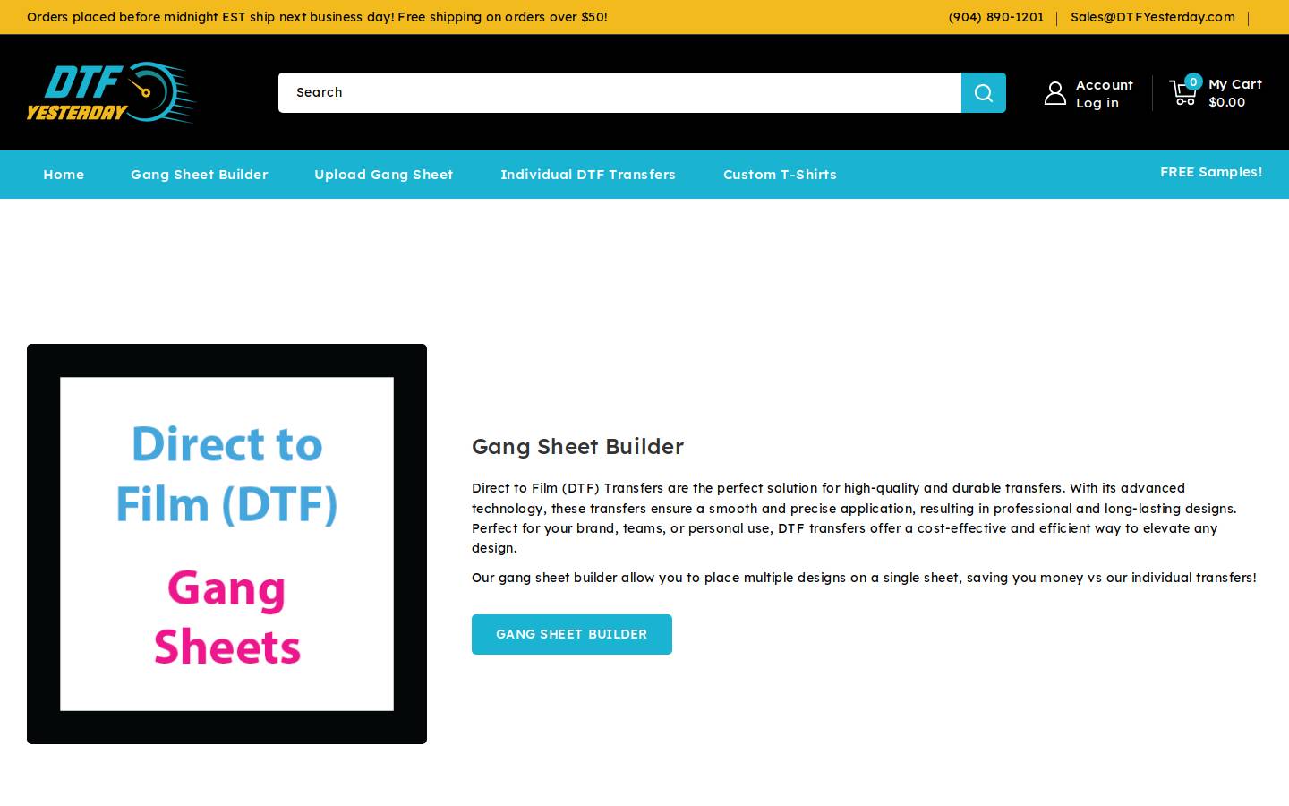 dtfyesterday.com homepage screenshot
