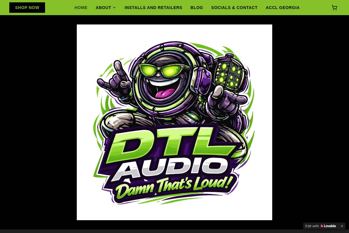 dtlaudio.com homepage screenshot