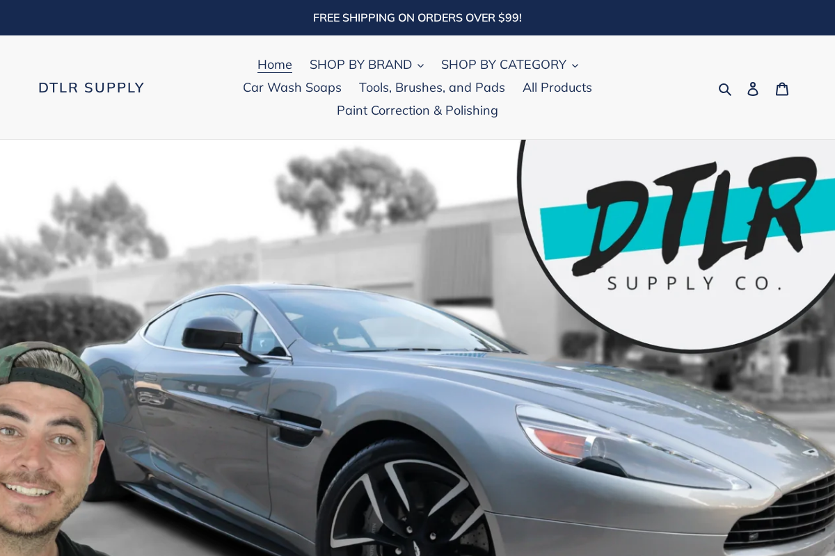 DTLR Supply homepage screenshot