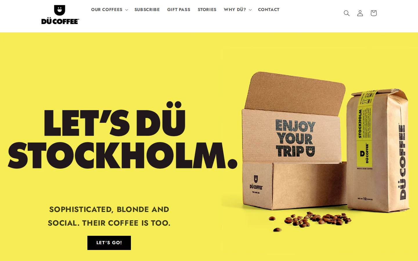 du.coffee homepage screenshot