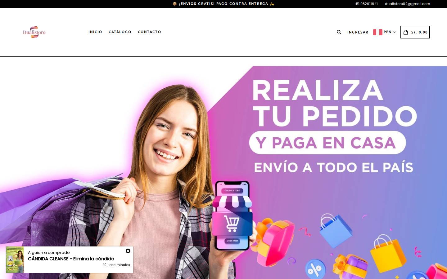 dualistore.com homepage screenshot