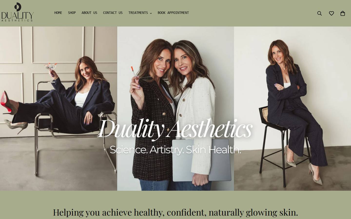 dualityaesthetics.com homepage screenshot