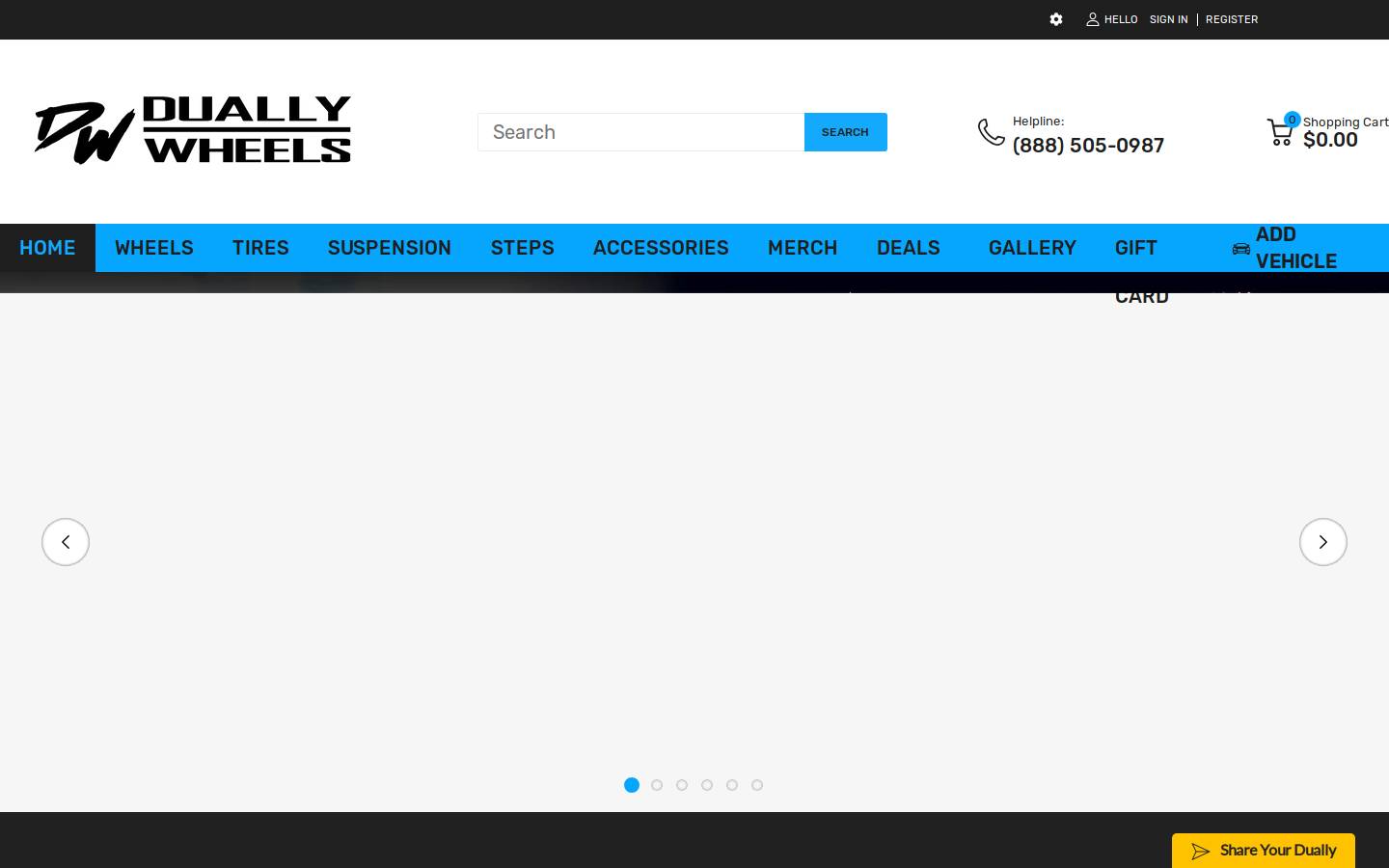 duallywheel.com homepage screenshot