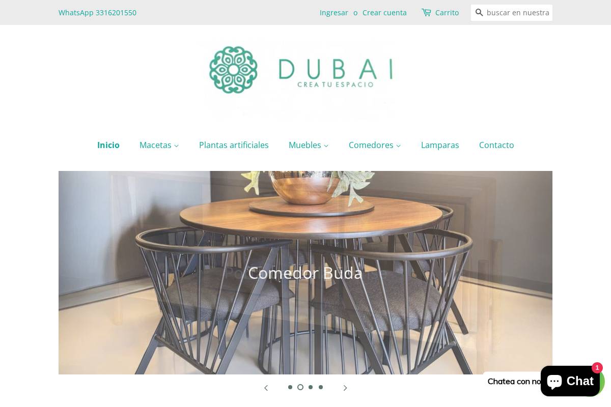 dubaideco.com.mx homepage screenshot
