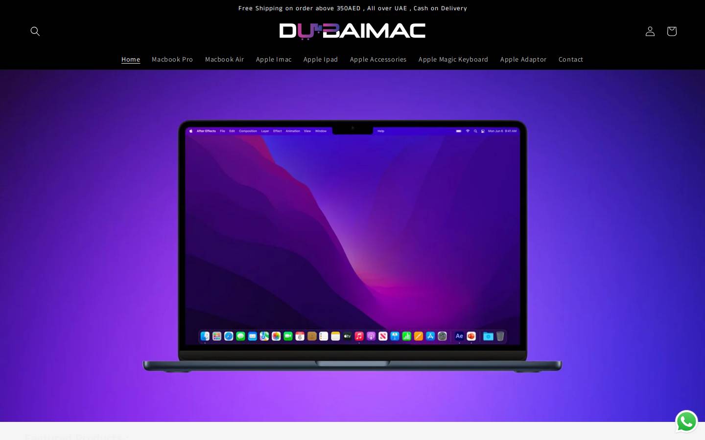 dubaimac.com homepage screenshot