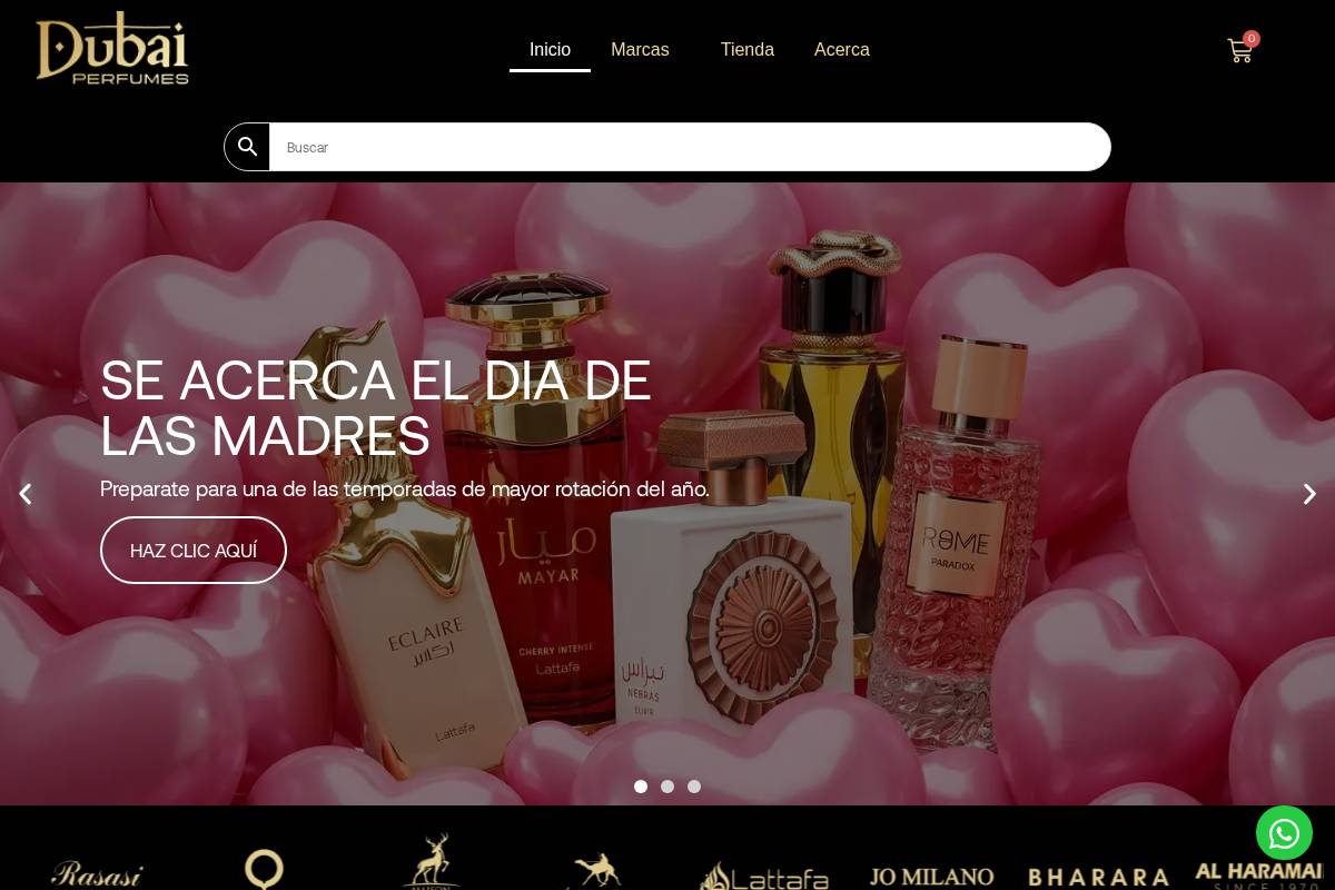 dubaiperfumesusa.com homepage screenshot